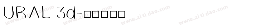 URAL 3d字体转换